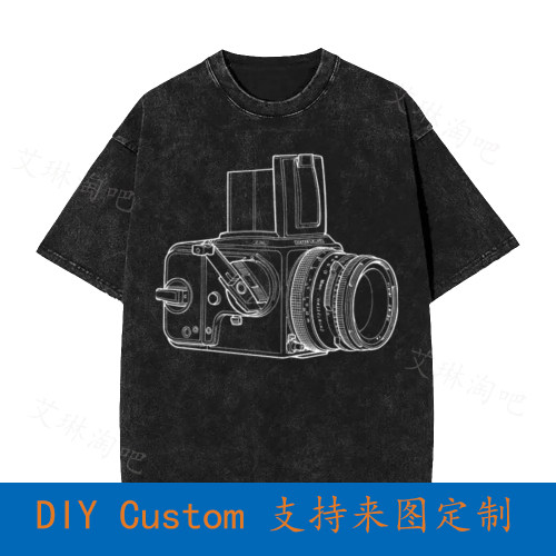 Hasselblad Camera Graphic  Oversized T-Shirt QLAM