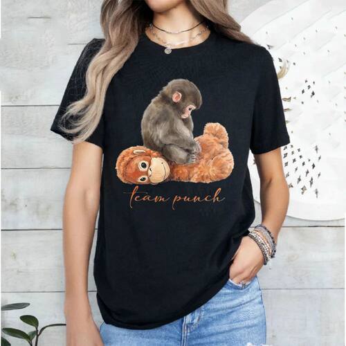 Team Punch Monkey, Viral Meme, Emotional Support Animal, Plu