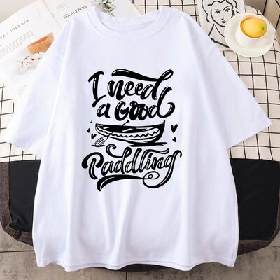 I Need a Good Paddling Lake Camping Printed T-shirts for Men