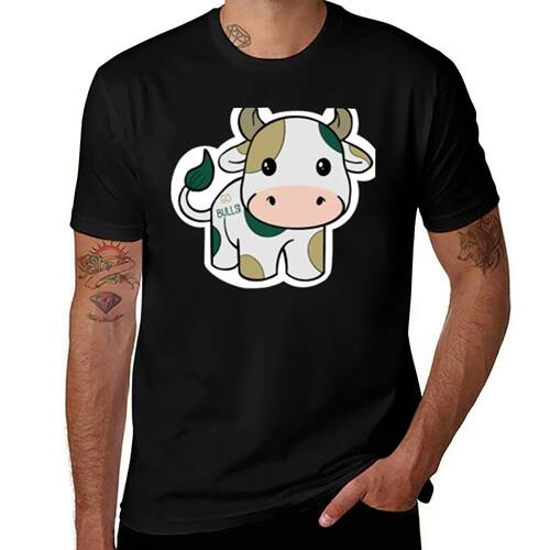 USF Cow T-Shirt Large Size Soft Cotton T-Shirt
