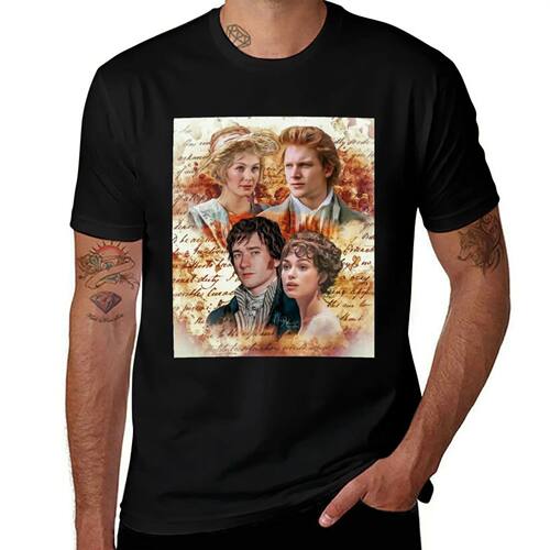 Jane Austen T-Shirt Casual Street Style Short Sleeve Tee