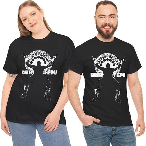 Backed By Destiny Oba Femi T-Shirt Y2k Wrestling Streetwear