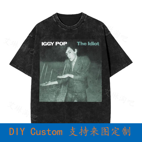 Iggy Pop The Idiot Rock N Roll Band Stooges Vintage Oversize