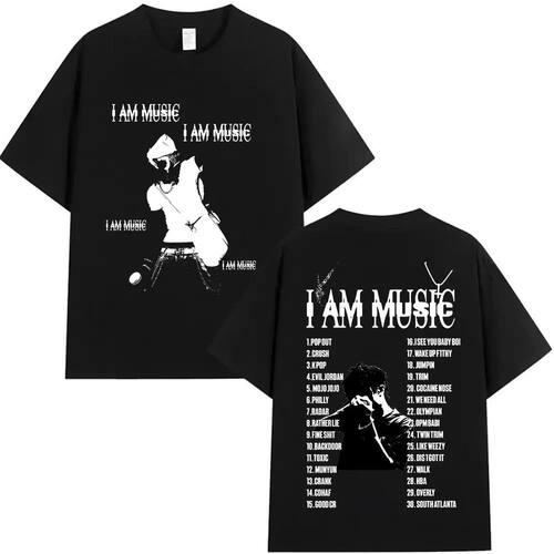 Rapper Playboi Carti I AM MUSIC Tour 2025 Merch T Shirt Men'