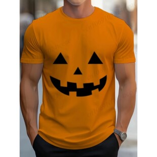Pumpkin Faces Halloween Shirt,funny Spooky Season Men's T-sh