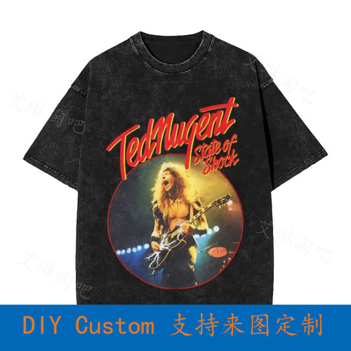 Ted Nugent State Of Shock Vintage Oversized T-Shirt QNLU
