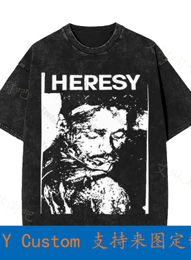 Heresy Band Hardcore Punk Rock Anarcho Vintage Oversized T-S