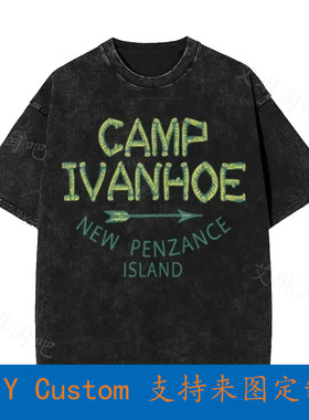 Wes Anderson Vintage Oversized T-Shirt Camp Ivanhoe Moonrise