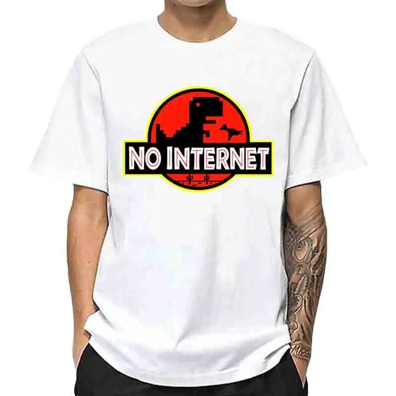 Men's High Quality Cotton Blend Funny Dinosaur Print SummerT