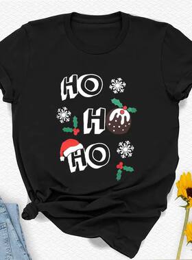 WearAll   regular Short Sleeve Holly Snowflake Lovely Christ
