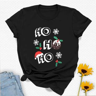 WearAll   regular Short Sleeve Holly Snowflake Lovely Christ