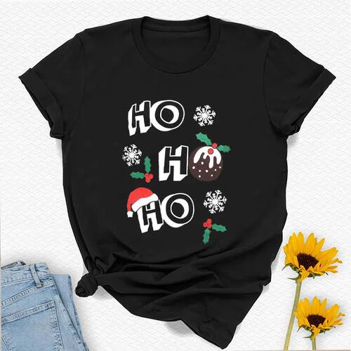 WearAll   regular Short Sleeve Holly Snowflake Lovely Christ