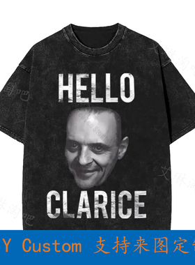 Silence Of The Lambs Hello Clarice Men'S Vintage Oversized T