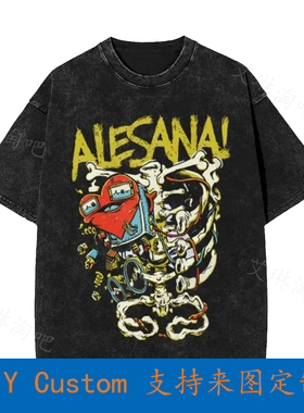 Alesana Post Hardcore Band Vintage Oversized T-Shirt RN22