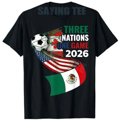 Host Canada Mexico USA Three Nations One Game 2026 Soccer T-