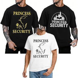 Princess Security Team Shirt Men Magical T-Shirt Magic Kingd
