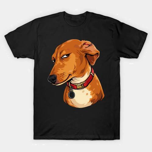 Side Eye Dog Funny Suspicious Meme T-shirt For Men Women 100