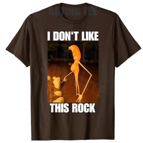 Marcus The Worm I Don't Like This Rock T-Shirt Y2k Streetwea