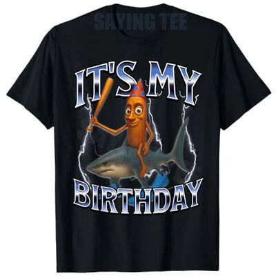Italian Brainrot It's My Birthday Saying Tee T-Shirt Cute Bi