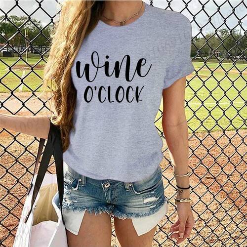 Wine O'Clock Shirt, Funny Wine T-Shirt, Alcohol Tee T-Shirt,