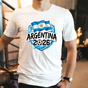 2026 New Summer Argentine Football T-shirt Men and Women Bre