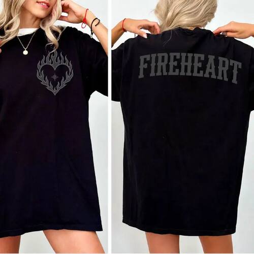 Fireheart Cotton Shirt SJM Throne of Glass TShirt Aelin Gala