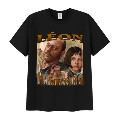 Vintage Leon The Professional Graphic T-Shirts Men's Women O