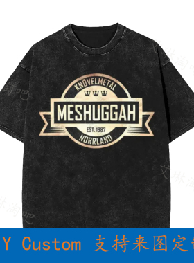 Meshuggah 'Crest' Vintage Oversized T-Shirt 1WBW