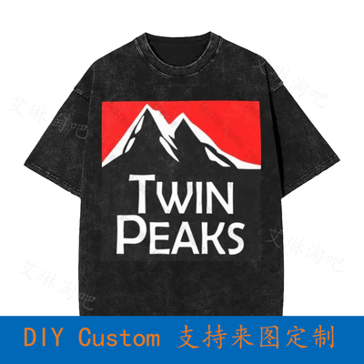 Gx1000 Men'S S Vintage Oversized T-Shirt Twin Peaks Black La