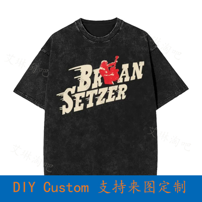 Brian Setzer Red Hot Live Vintage Oversized T-Shirt Size Med