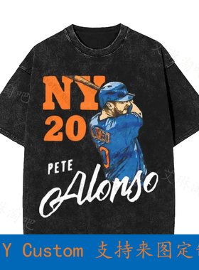 New York 20 Pete Alonso Vintage Oversized T-Shirt SXLY