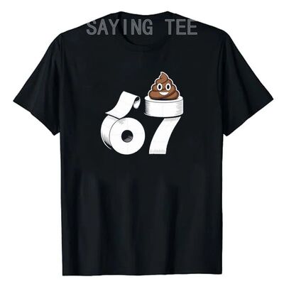 67 Poop Funny Six Seven Gross Toilet Paper Meme Slang Boys F