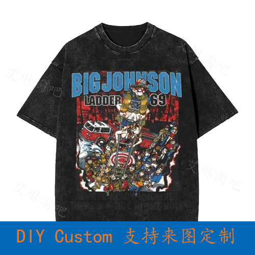 Big Johnson Bj Firefighter Ladder 69 Ready Whenever Vintage