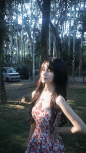 网红同款 原创日式玫瑰抹胸花苞立体蓬蓬连衣裙女夏紧身爆款碎花