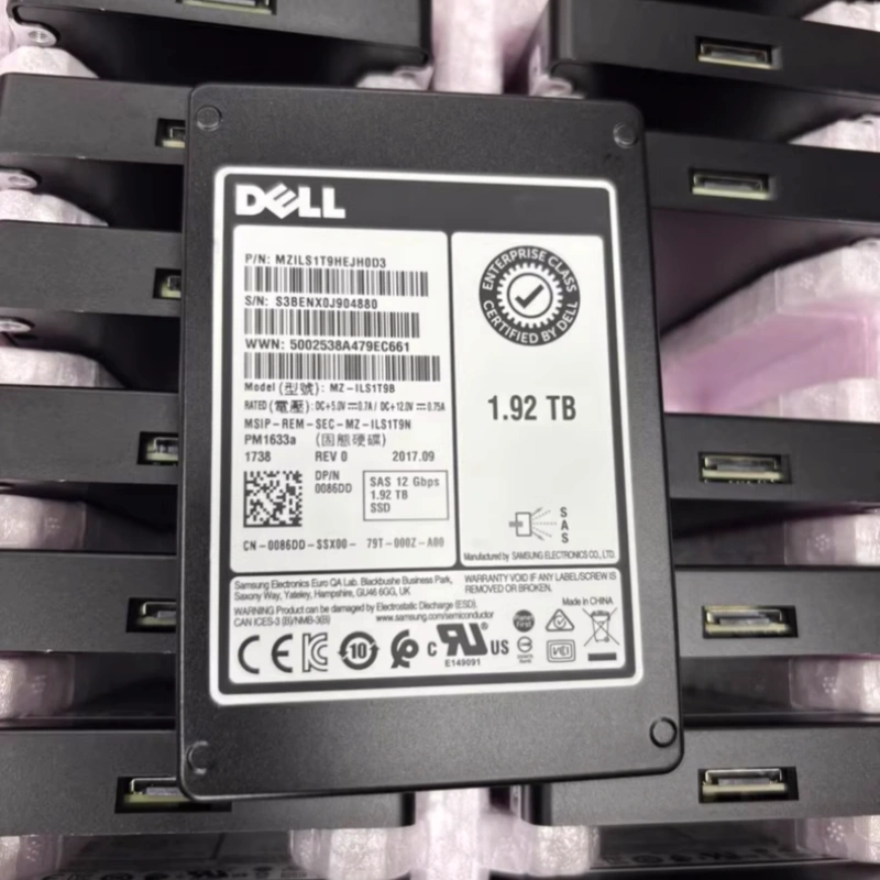 DELL 1.92T 2.5 SAS SSD 12G固态硬盘 R640 R740 R750读取密集型