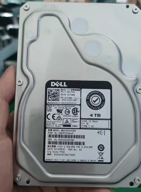 DELL R730 R740 R750 服务器硬盘 MG04SCA40EN 4T SAS 12GB 3.5寸