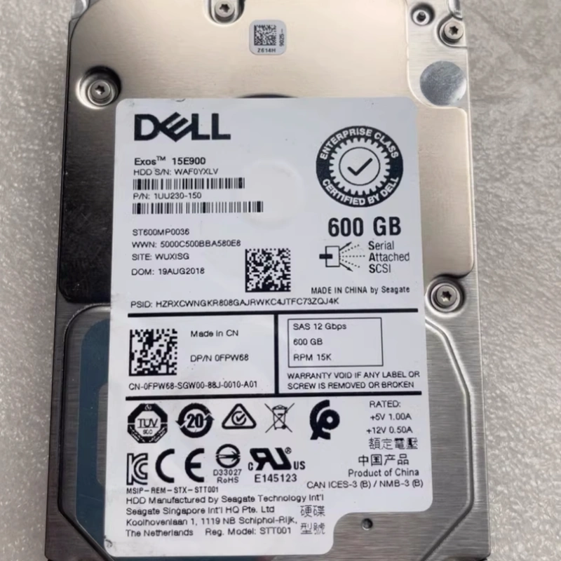 Dell/戴尔 ST600MP0036 FPW68 600G SAS 15K 12G 2.5寸服务器硬盘