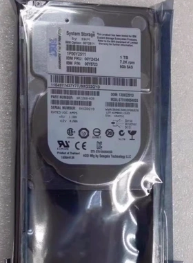 IBM 00Y2511 00Y2434 1T 7.2K 2.5 SAS 6Gb V3500 V3700 存储硬盘
