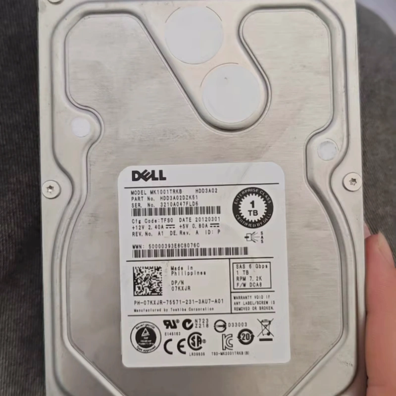 DELL 东芝 MK1001TRKB 1T 1T 3.5 7.2K SAS 07KXJR服务器硬盘