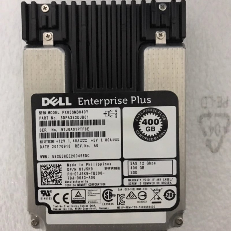 DELL戴尔全新存储硬盘 400G SAS 2.5 SSD PX05SMB040Y 01J5K9固态