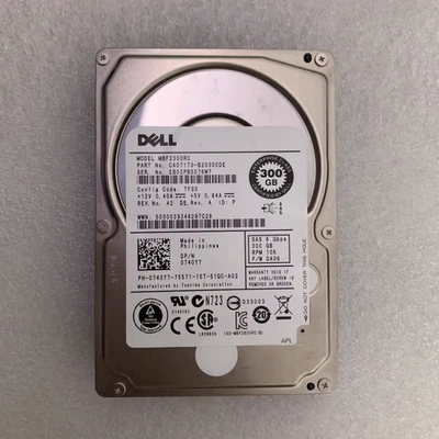 DELL/戴尔 300G 10K SAS 2.5寸 0740Y7 6GB 服务器硬盘MBF2300RC