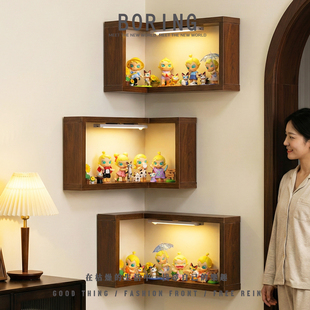 泡泡玛特BabyMolly喵趣横生手办收纳盒展示柜客厅拐角挂墙大相框