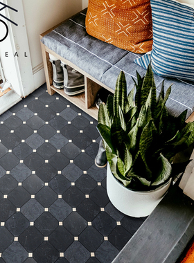 黑色莱姆石石材马赛克瓷砖300 厨房餐厅阳台地砖卫生间院子仿古砖