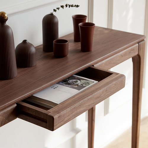 现代简约北欧新中式风条桌供台