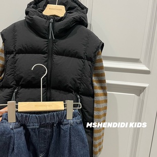 保暖百搭韩版 中大童羽绒马甲儿童冬季 韩国童装 洋气 秋冬好搭配