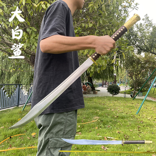 刀剑龙泉唐横刀锰钢一体户外刀具防身冷兵器大全武术刀宝剑未开刃