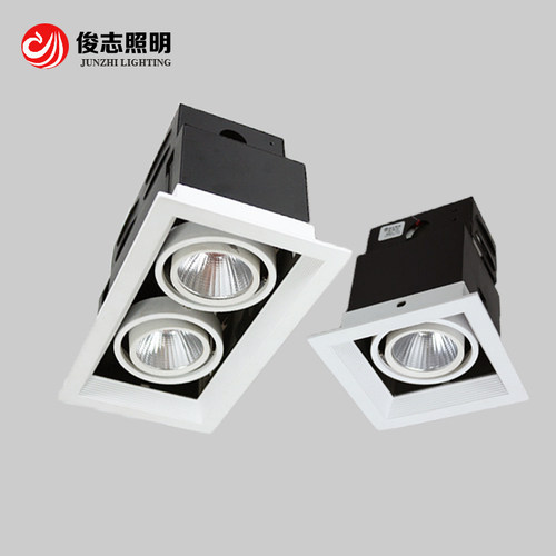 嵌入式格栅灯单头/双头长方形led