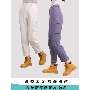 新款 日本品質(zhì)大牌戶外工裝 褲 女2025秋春季 防水徒步 彈力休閑沖鋒褲