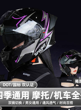 永恒官网3C/DOT揭面摩托车头盔