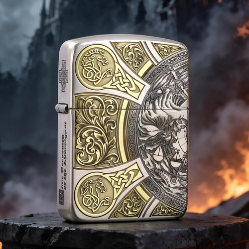 Zippo1941镀银天启四骑士男送礼